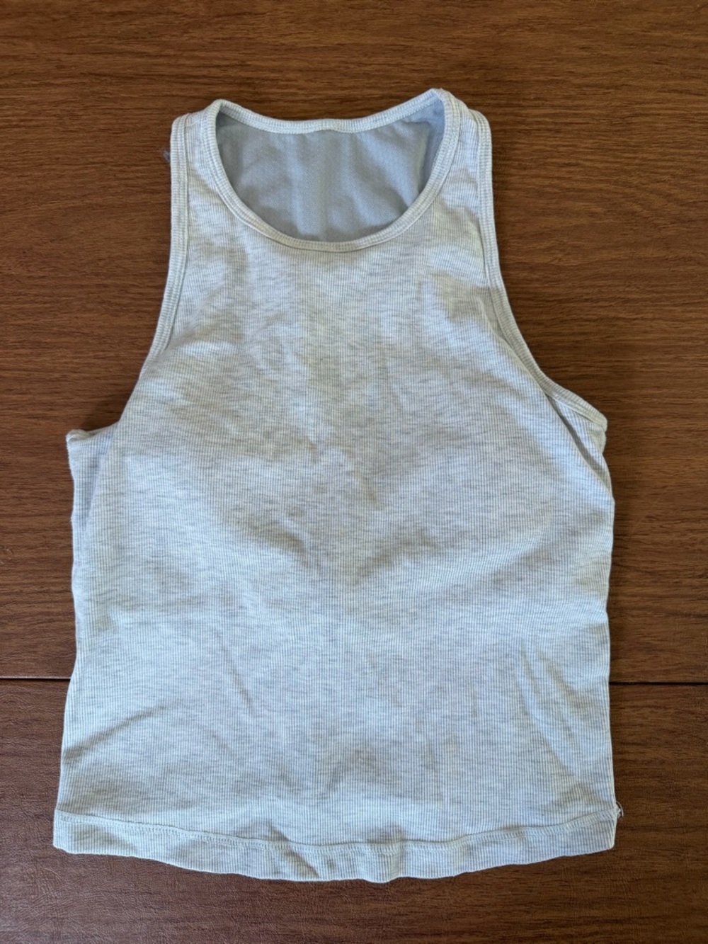 Vuori Ribbed Scoop Tank - Sage Green